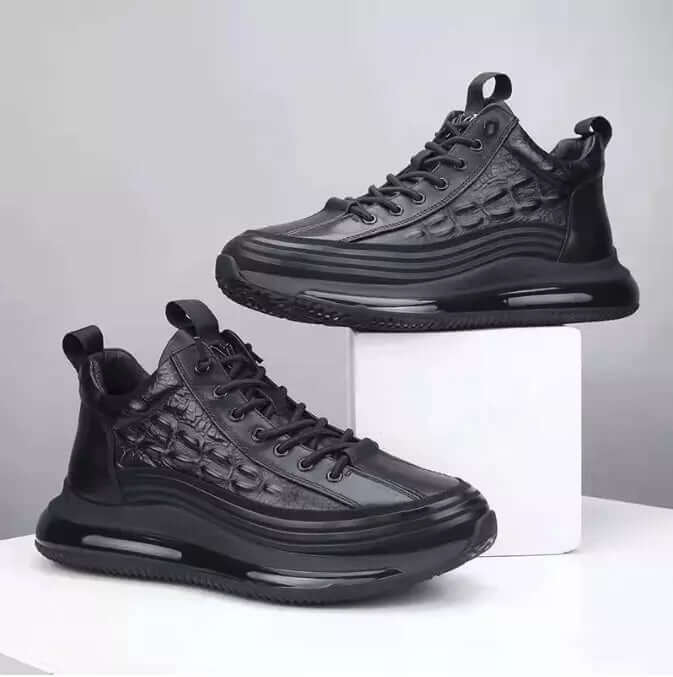 Men's Elegance 3D Leather Trainers