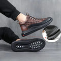 Men's Elegance 3D Leather Trainers