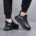 Men's Elegance 3D Leather Trainers