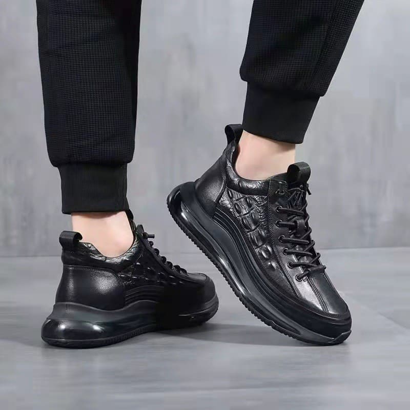 Men's Elegance 3D Leather Trainers