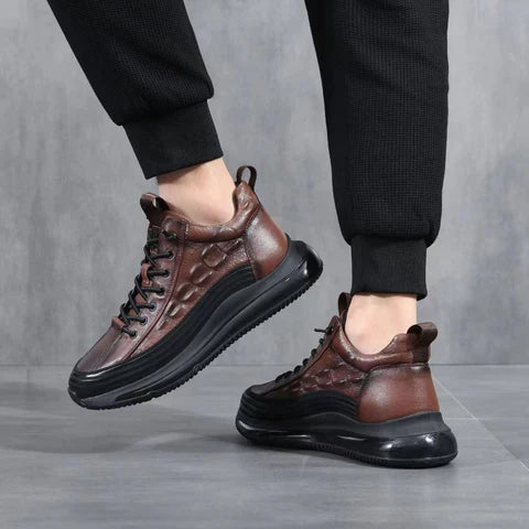 Men's Elegance 3D Leather Trainers