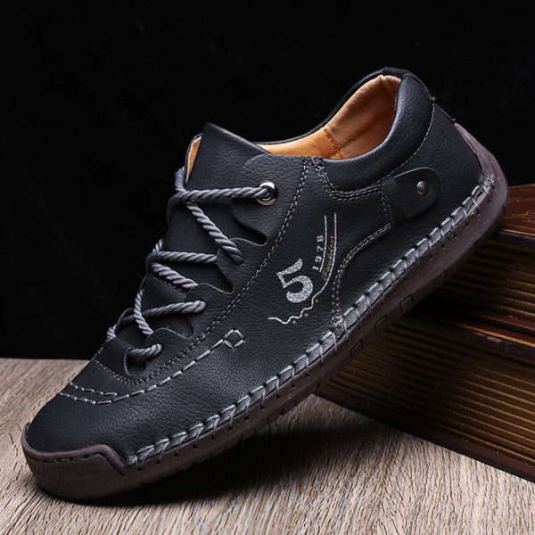 Men's Leather Moccasin Trainers - EliteMoc