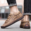Men's Leather Moccasin Trainers - EliteMoc