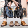 Men's Leather Moccasin Trainers - EliteMoc
