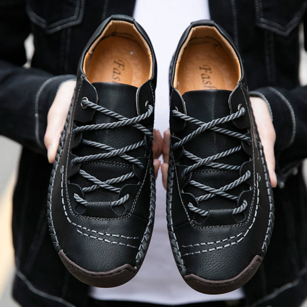 Men's Leather Moccasin Trainers - EliteMoc