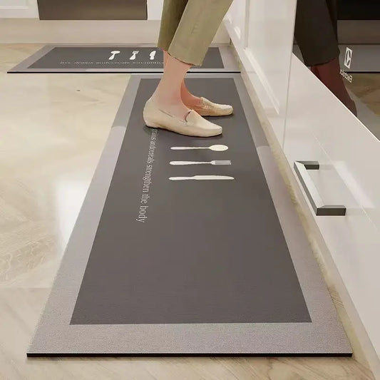 Thick Long Non-Slip Absorbent Kitchen Mat