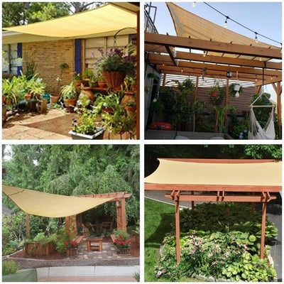 Portable Waterproof Shade Sail with UV Protection