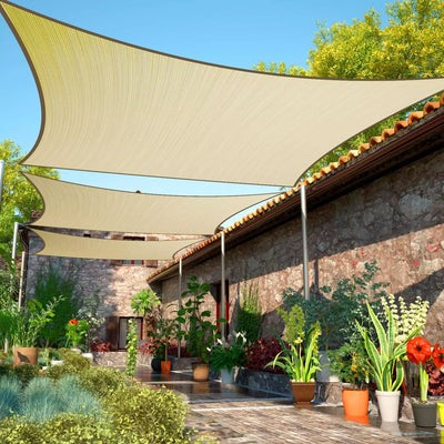 Portable Waterproof Shade Sail with UV Protection