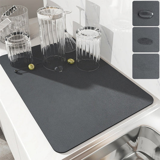 Ultra-Absorbent Non-Slip Kitchen Sink Mat