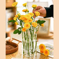 Adjustable Clear Glass Vase for Decor