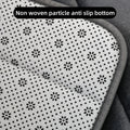 Velvet Bathroom Mat with Embossed Geometric Pattern