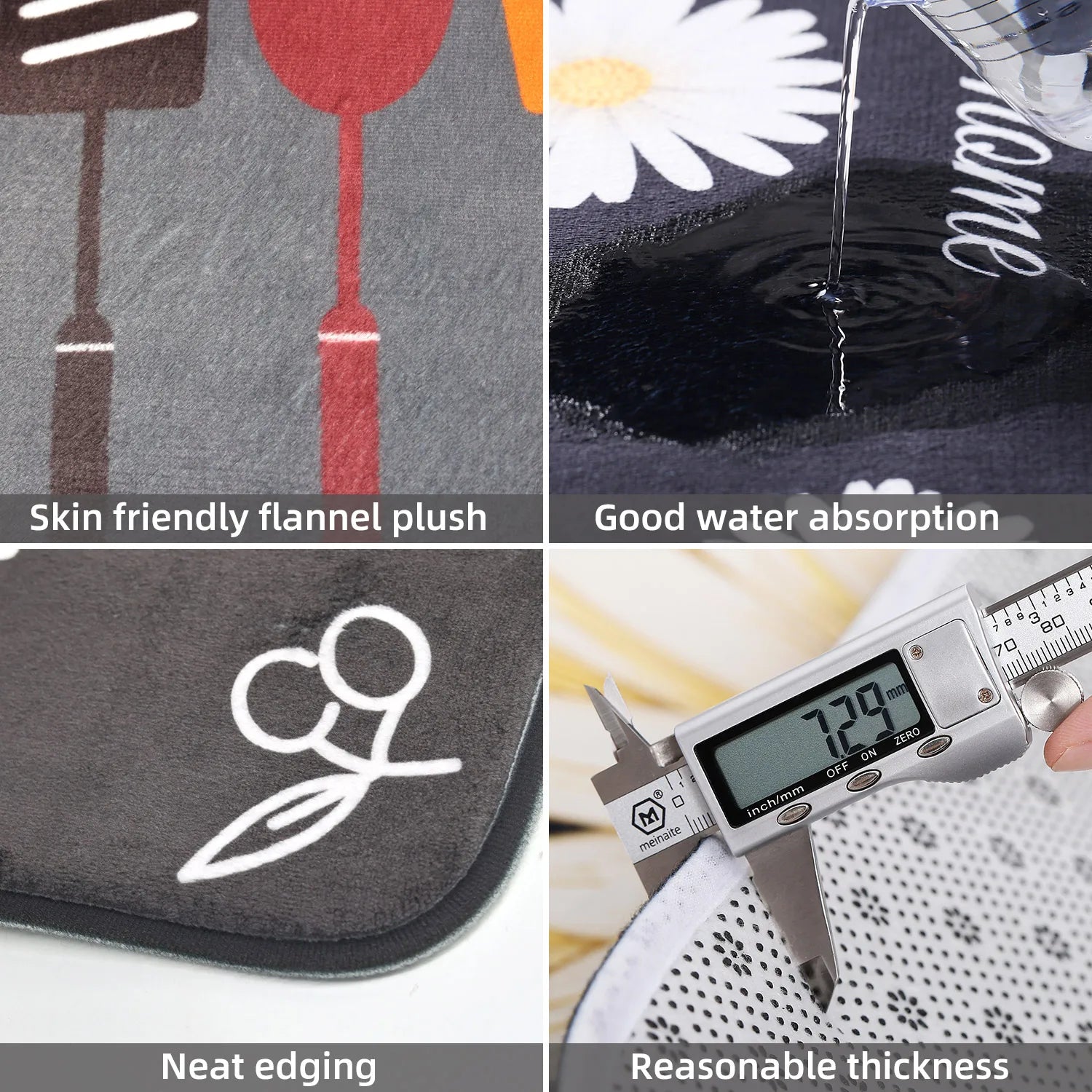 Versatile Anti-slip and Ultra Absorbent Kitchen Mat
