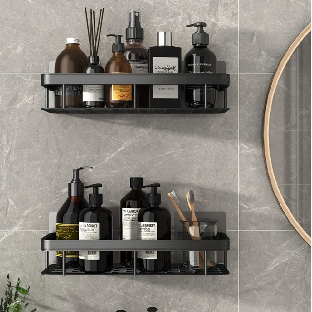 Wall-Mounted Bathroom Product Storage Rack