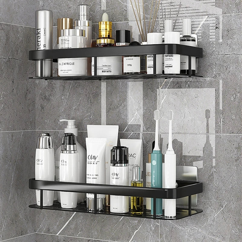 Wall-Mounted Bathroom Product Storage Rack