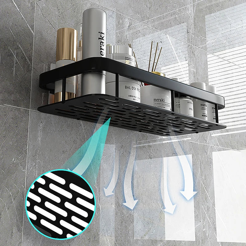 Wall-Mounted Bathroom Product Storage Rack