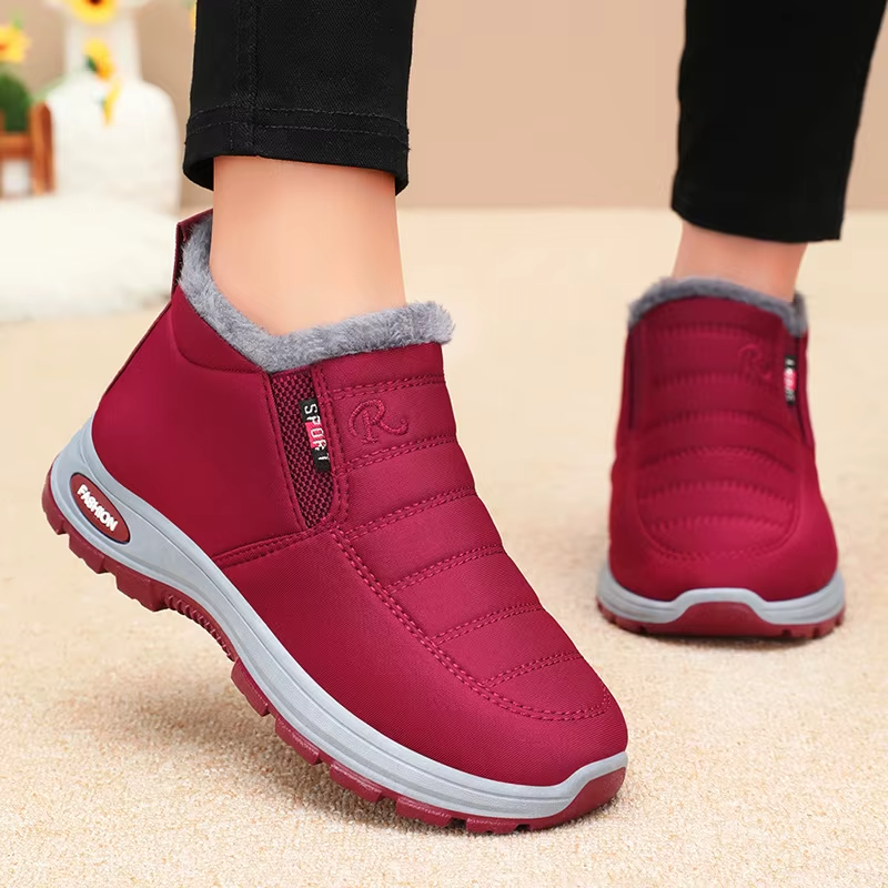 Women’s Waterproof Mid-Calf Winter Boots with Plush Lining