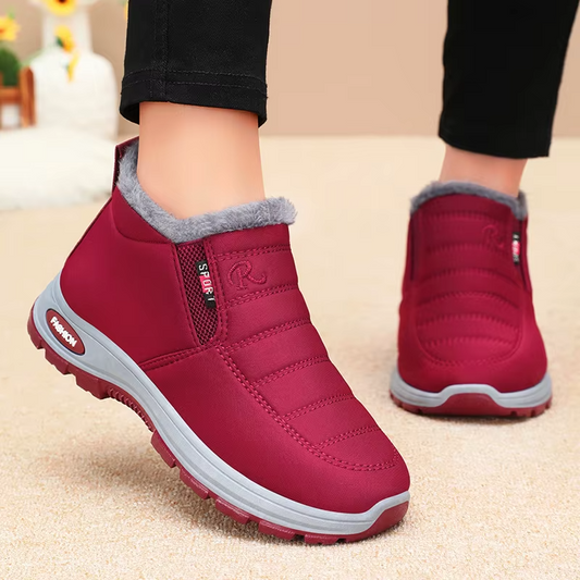 Women’s Waterproof Mid-Calf Winter Boots with Plush Lining