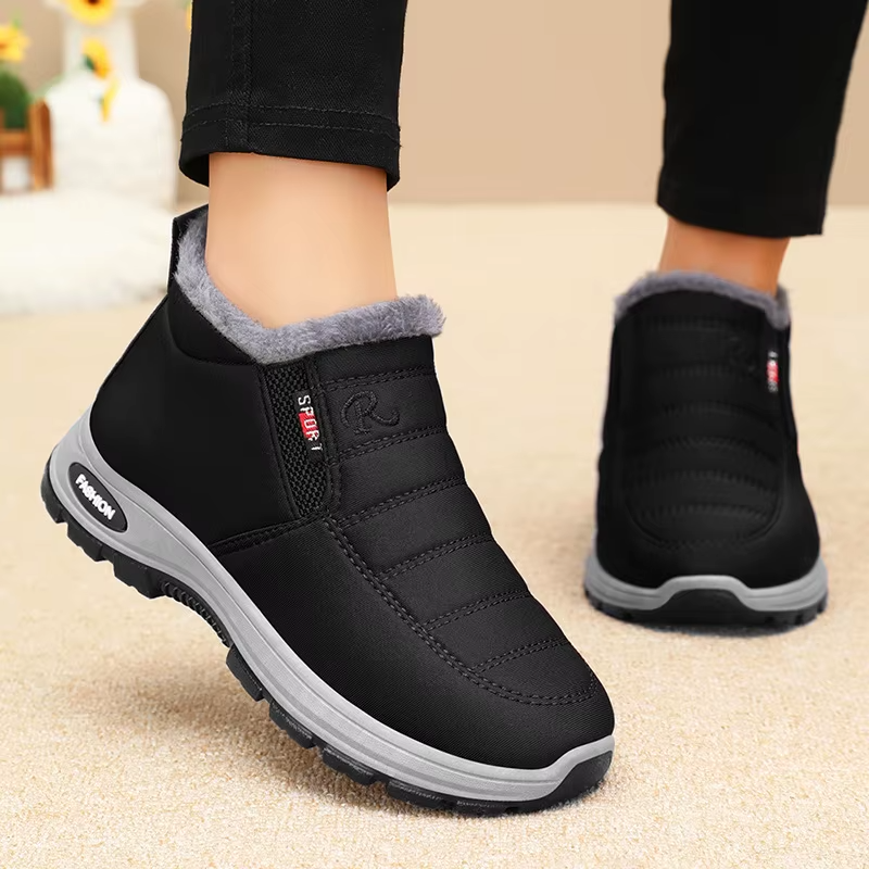 Women’s Waterproof Mid-Calf Winter Boots with Plush Lining