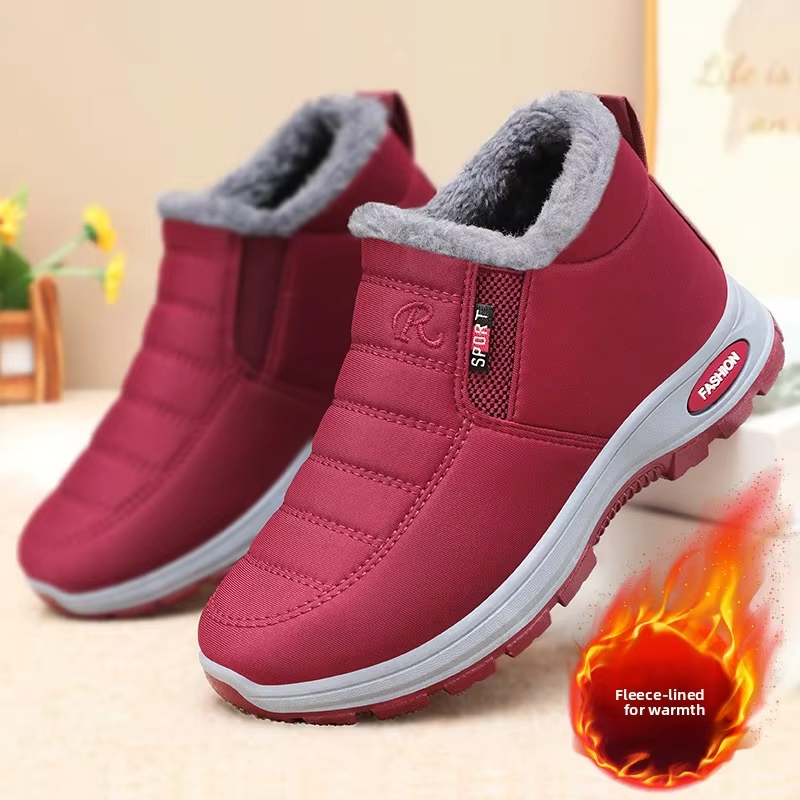 Women’s Waterproof Mid-Calf Winter Boots with Plush Lining