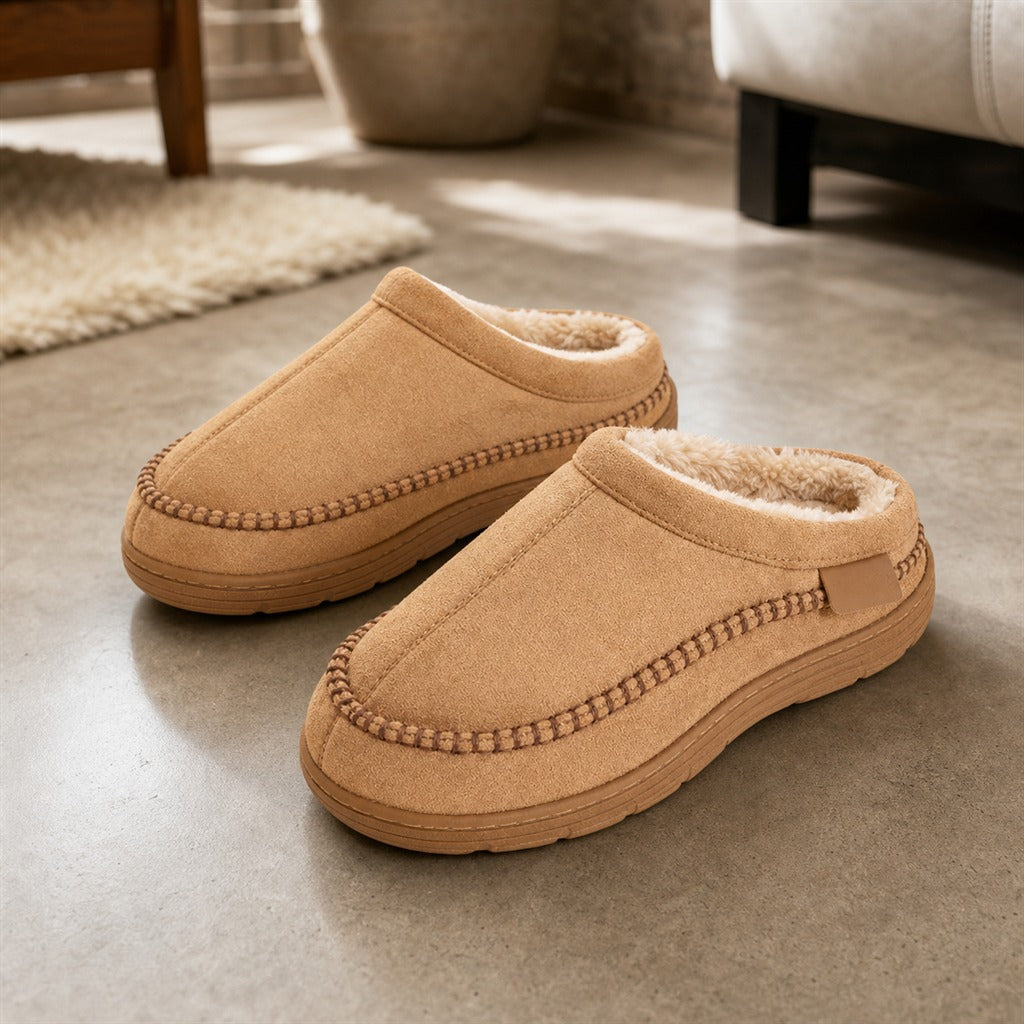 Men's Fluffy Suede Home Slippers 3