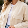 Women's Bomber Jacket V-Neck - lifestyle 6