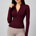 womens-sports-jacket-high-neck-with-zip-slim-fit-long-sleeve-for-training-and-winter-colour-05-burgundy