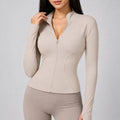 womens-sports-jacket-high-neck-with-zip-slim-fit-long-sleeve-for-training-and-winter-colour-08-beige