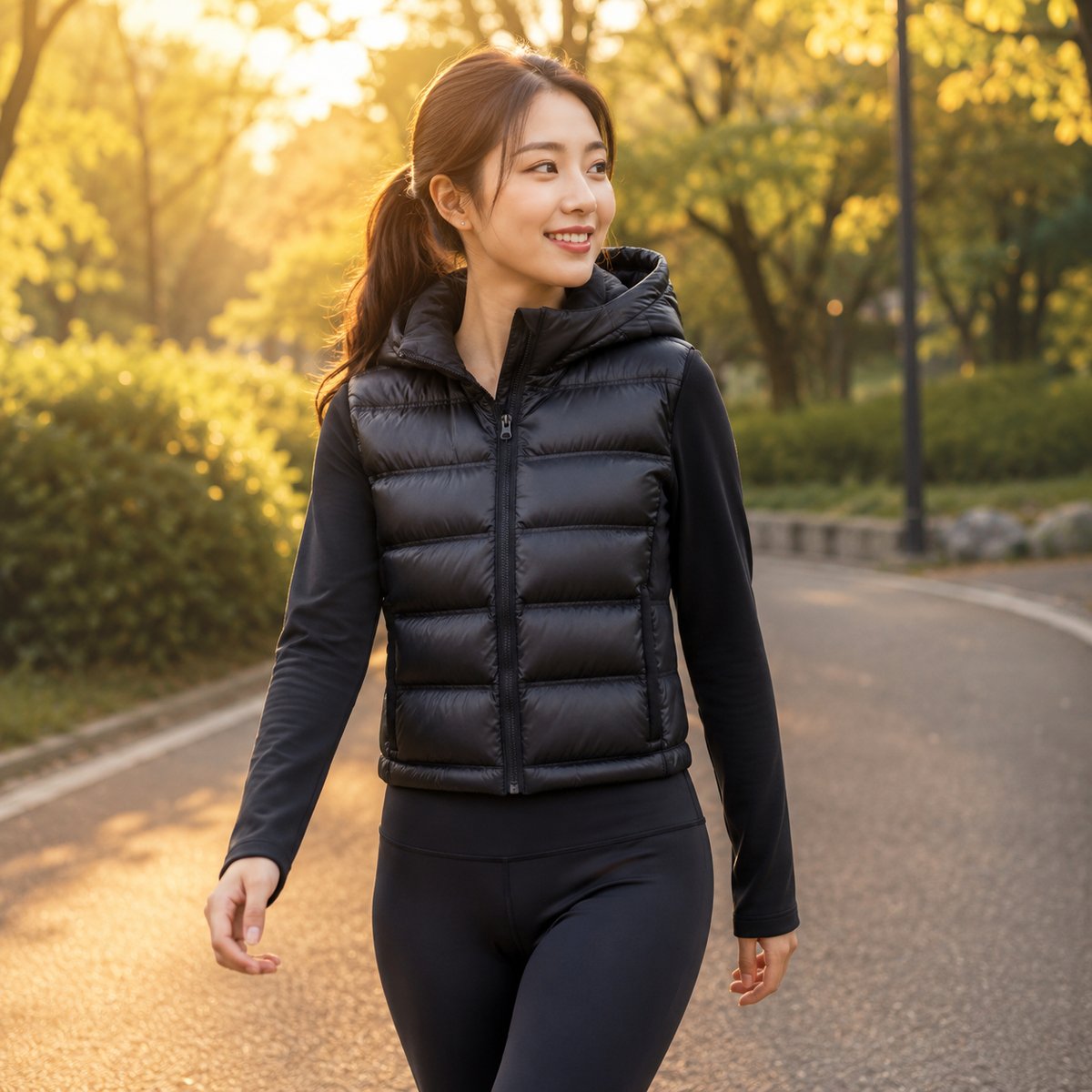 Women's Lightweight Hooded Jacket - lifestyle 3