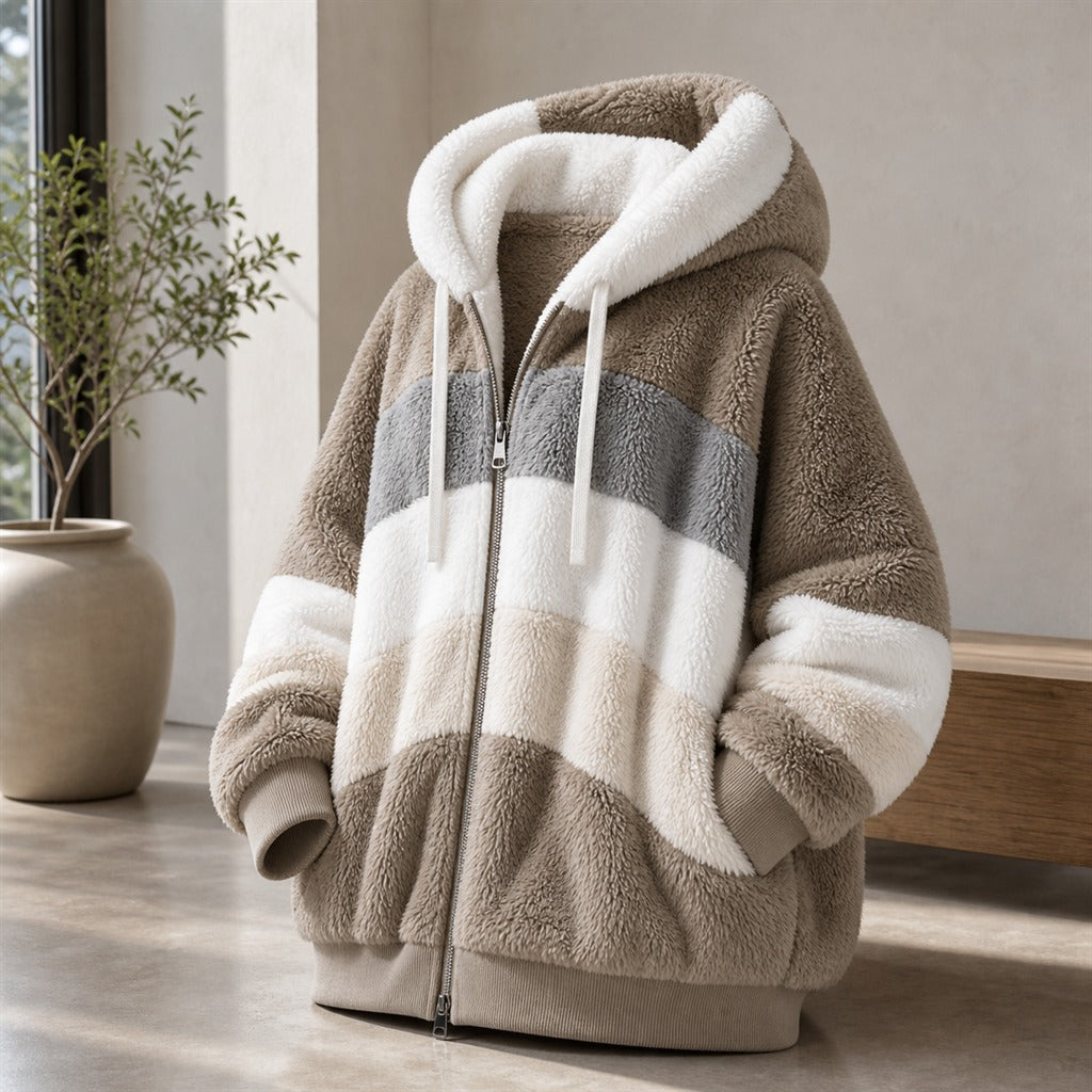 Women's Oversized Fleece Hooded Winter Jacket 3