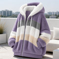 Women's Oversized Fleece Hooded Winter Jacket 7