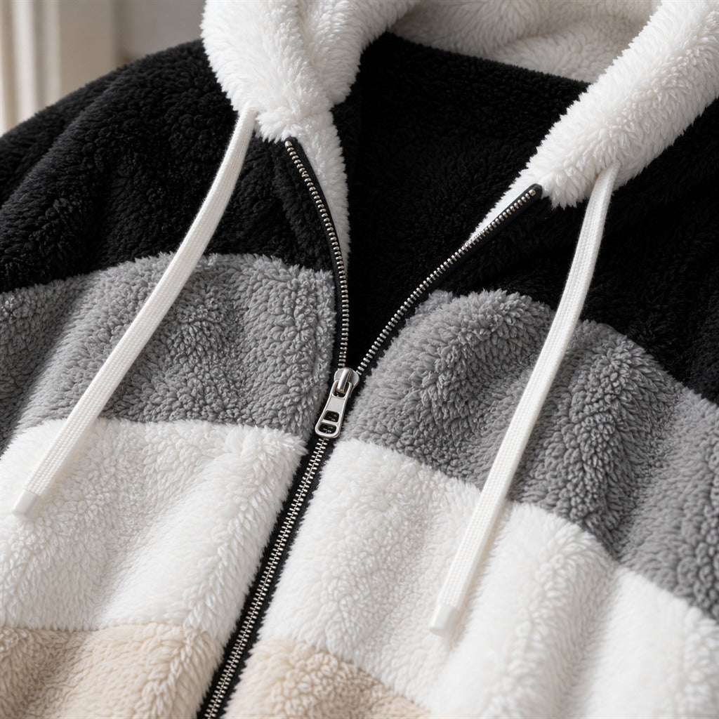 Women's Oversized Fleece Hooded Winter Jacket 9