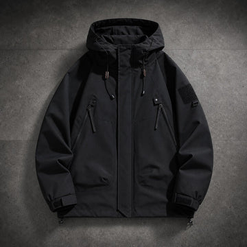 Men's Waterproof Softshell Hooded Bomber Jacket 1