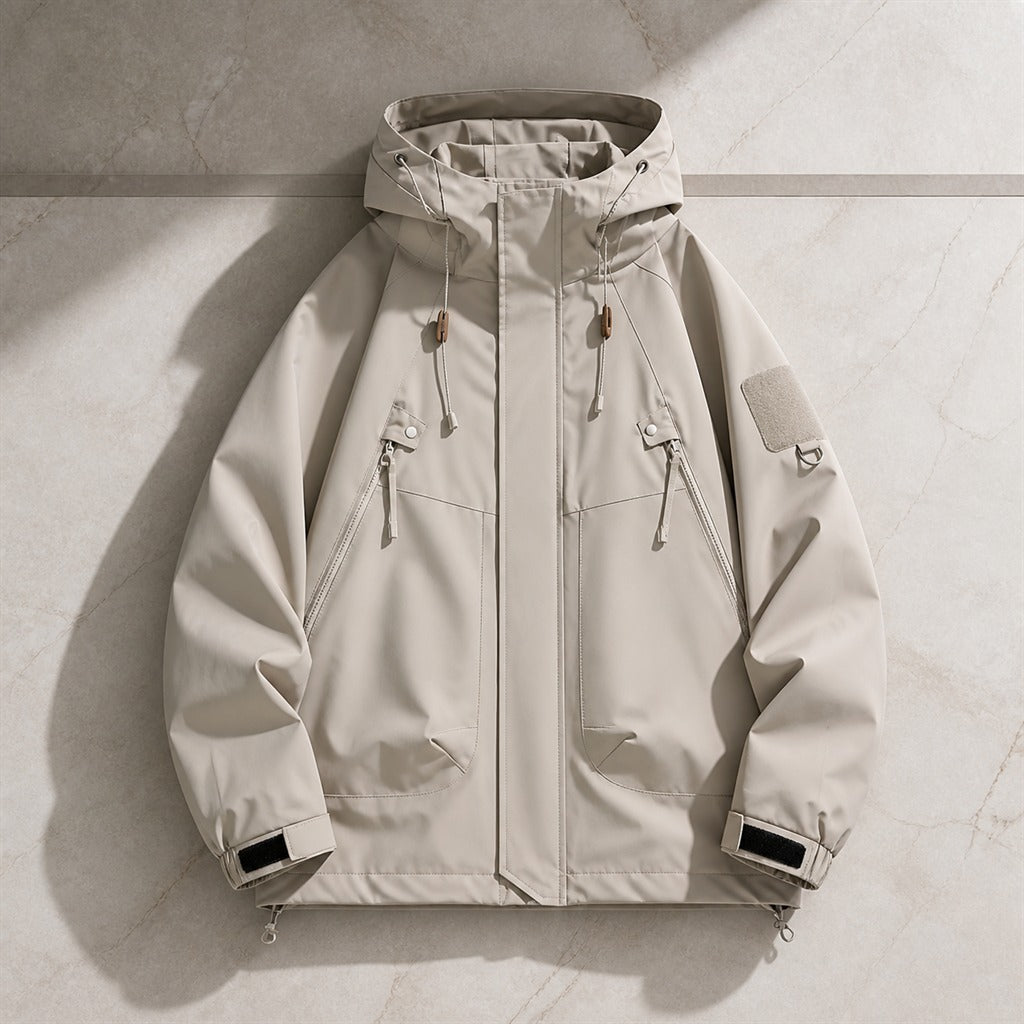 Men's Waterproof Softshell Hooded Bomber Jacket 2