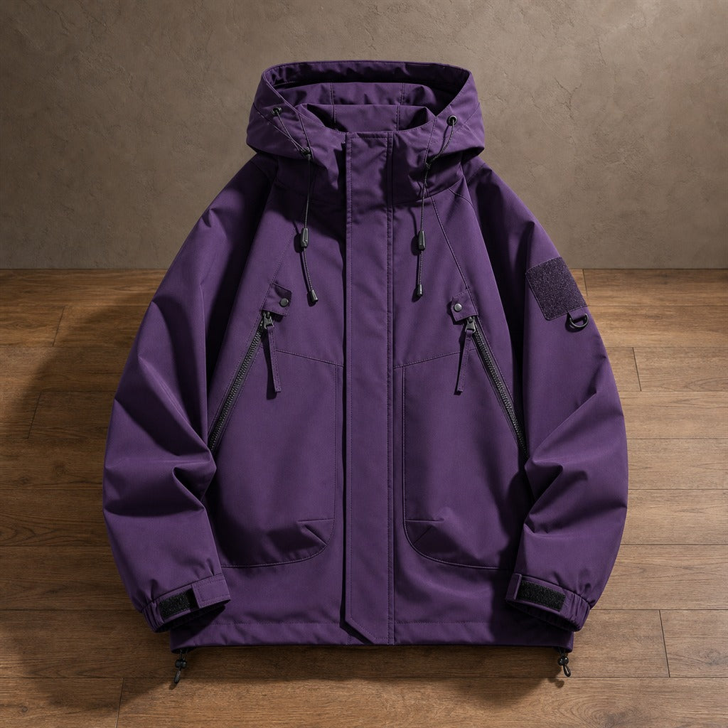 Men's Waterproof Softshell Hooded Bomber Jacket 3