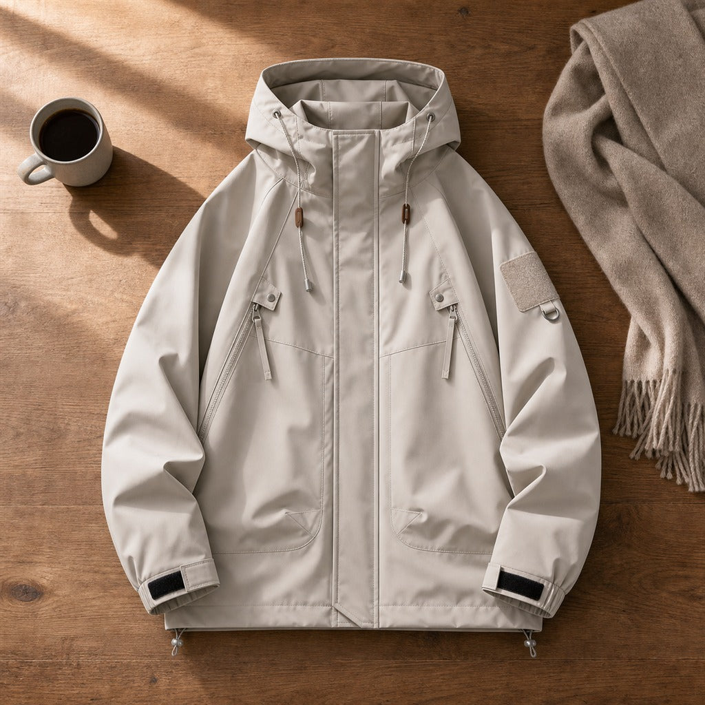 Men's Waterproof Softshell Hooded Bomber Jacket 9