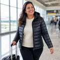 Women's Plus Size Puffer Jacket - lifestyle 1
