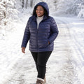Women's Plus Size Puffer Jacket - lifestyle 3