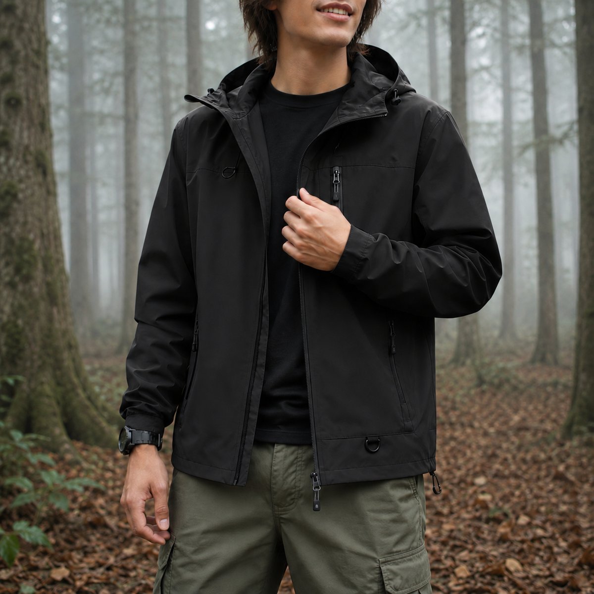 Unisex Outdoor Jacket Black