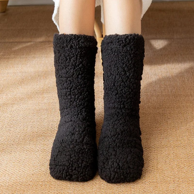 womens-thermal-cashmere-socks-soft-velvet-for-sleeping-floor-and-cold-winter-buy-1-get-2 - 3