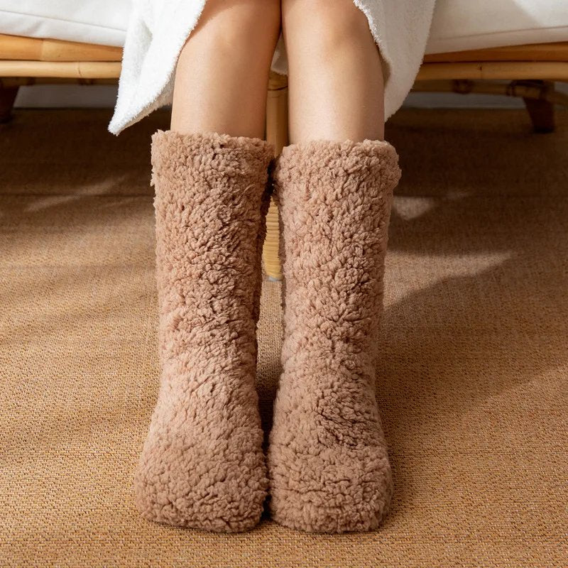 womens-thermal-cashmere-socks-soft-velvet-for-sleeping-floor-and-cold-winter-buy-1-get-2 - 4