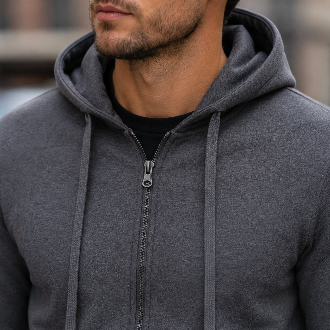 mens-hoodie-with-zip-and-hood-slim-fit-long-sleeve-casual-for-autumn-and-winter - 8