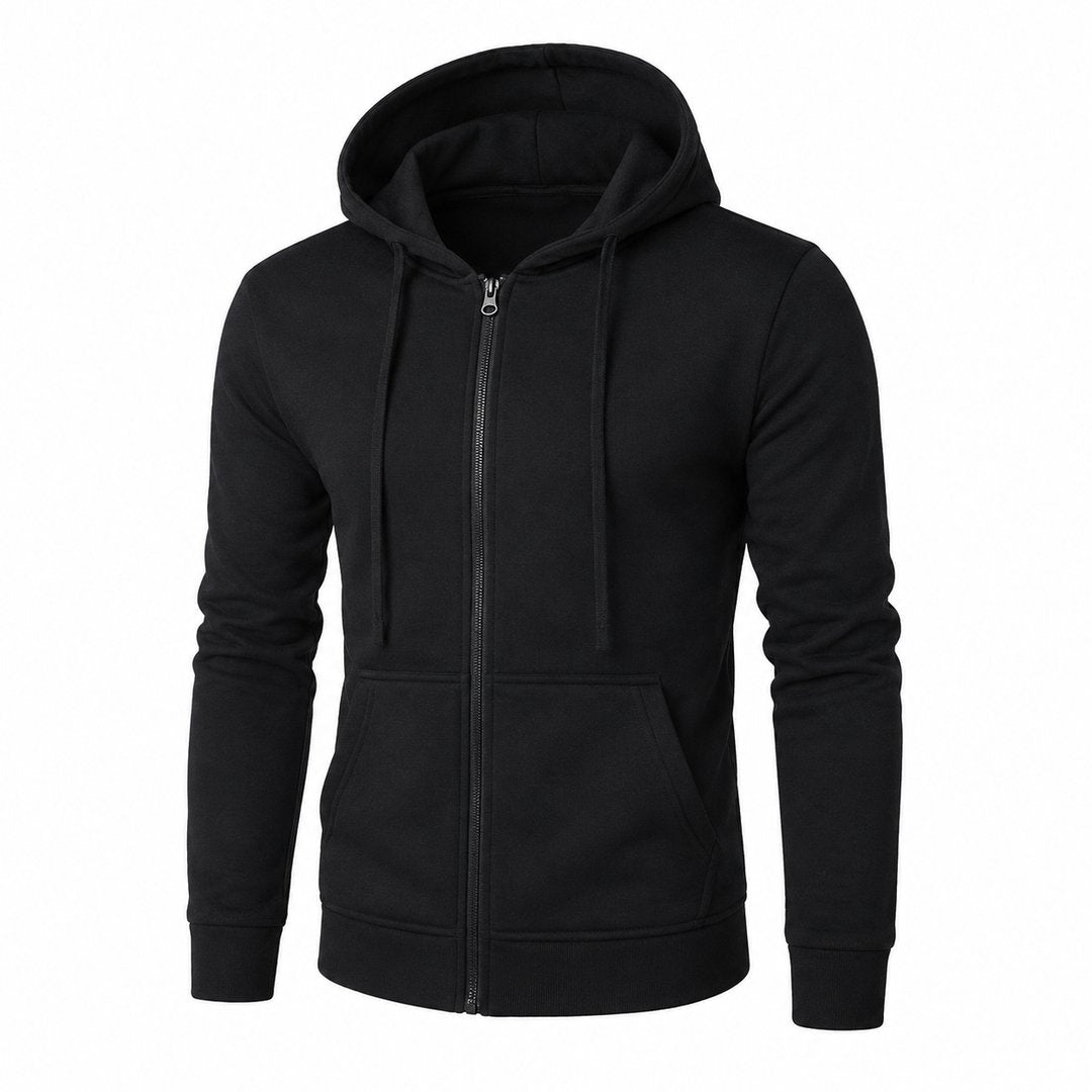 mens-hoodie-with-zip-and-hood-slim-fit-long-sleeve-casual-for-autumn-and-winter - 9
