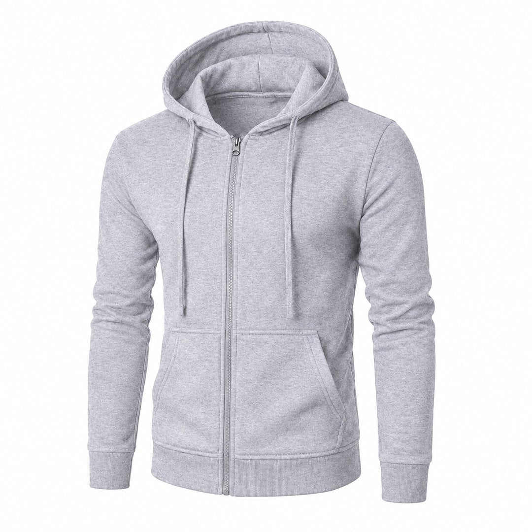 mens-hoodie-with-zip-and-hood-slim-fit-long-sleeve-casual-for-autumn-and-winter - 11