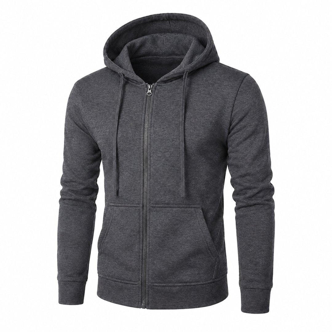 mens-hoodie-with-zip-and-hood-slim-fit-long-sleeve-casual-for-autumn-and-winter - 12