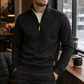 Men's Half-Zip High-Neck Streetwear Sweatshirt 8