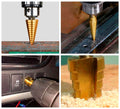 Kit of 3 Titanium Step Drill Bits