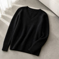Women's Cashmere V-Neck Lace Winter Pullover 3