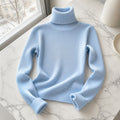 Women's Basic High-Neck Solid Colour Winter Pullover 2