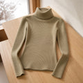 Women's Basic High-Neck Solid Colour Winter Pullover 7