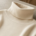 Women's Basic High-Neck Solid Colour Winter Pullover 9